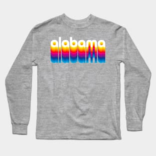 Alabama Pride - I Love Alabama - Vintage Alabama design graphic Long Sleeve T-Shirt